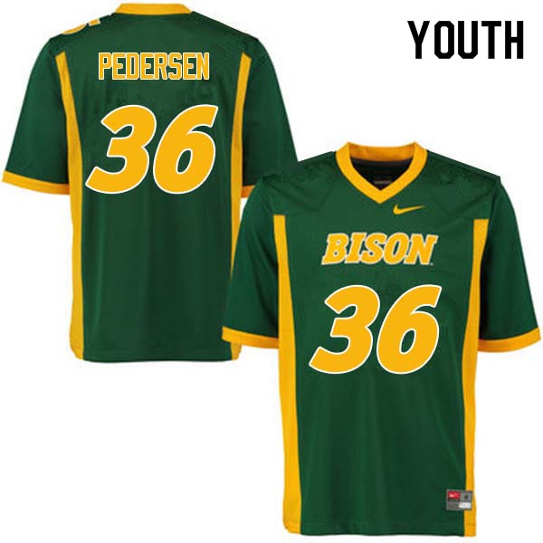Youth #36 Cam Pedersen North Dakota State Bison College Football Jerseys Sale-Green